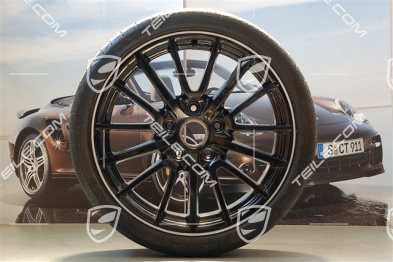 19-inch Sport Design summer wheel set, wheels 8J x 19 ET57 + 9,5J x 19 ET46 + tyres 235/35 ZR19 + 265/35 ZR19, black