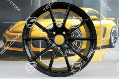 20" wheel rim "Spyder" / "718 Sport", 10,5J x 20 ET47, black silky gloss / mat