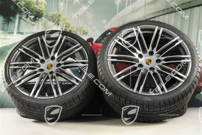 20" koła zimowe "Turbo", komplet, felgi 8,5J x 20 ET51 + 11J x 20 ET56 + opony zimowe Pirelli 245/35 R20 + 295/30 R20, z czujnikami ciśnienia