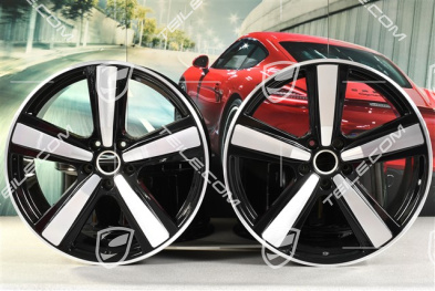 22" Felgensatz Cayenne Coupe Exclusive Design Sport, 10J x 22 ET48 +11,5J x 22 ET52, schwarz hochglanz