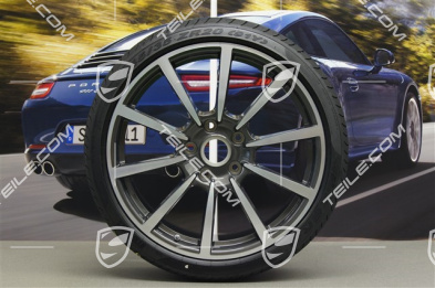 20" summer wheel set Carrera Classic II, wheel 8,5J x 20 ET51 + 11J x 20 ET52 + NEW Pirelli P Zero summer tyres 245/35 ZR20 + 305/30 ZR20, without TPMS