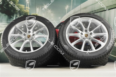 20-inch Cayenne COUPE Design winter wheel set, rims 9J x 20 ET50 + 10,5J x 20 ET55 +  Pirelli winter tyres 275/45 R20 + 305/40 R20, with TPMS