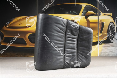 Notsitzkissen, Cabrio, Raffleder, schwarz, R