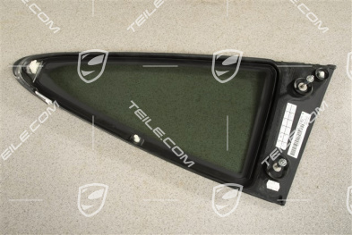 Szyba boczna tylna, czarny rally black, privacy, R