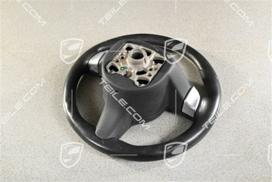 Multifunction steering wheel, black, sport chrono, (damaged leather)