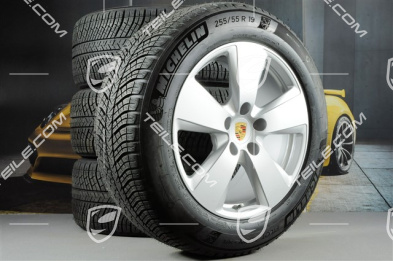 19-inch Cayenne winter wheel set, rims 8,5J x 19 ET47 + 9,5J x 19 ET54 + NEW Michelin winter tyres 255/55 R19 + 275/50 R19, with TPMS