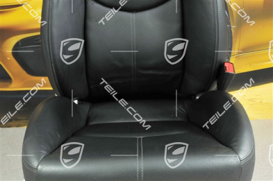 Sport Seat, el adjustable, heating, Lumbar, leather, Black, without airbag, R
