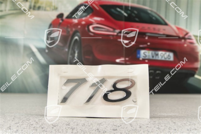 Badge / Emblem 718, Chrome finish