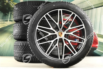 21-inch RS Spyder Design winter wheel set, rims 9,5J x 21 ET46 + 11,0J x 21 ET58 + NEW Pirelli winter tyres 285/45 R21 + 305/40 R21, with TPMS, black high gloss