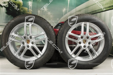 19" Cayenne Turbo IV Winterräder Satz Facelift 2014->, Felgen 8,5J x 19 ET59 + NEUE Dunlop Winterreifen 3D 265/50 R19, mit RDK-Sensoren