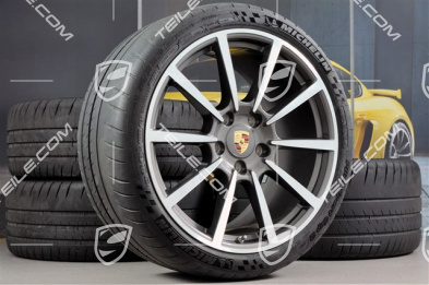 20" Komplet kół letnich Carrera Classic II, 8,5J x 20 ET51 + 11J x 20 ET70 + NOWE opony letnie Pirelli 245/35 ZR20 + 295/30 ZR20, z czujnikami ciśnienia