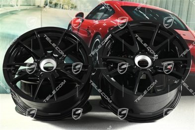 19" GT3RS II 4.0 / GT2RS Felgensatz, schwarz, vorne 9J x 19 ET47 + hinten 12J x 19 ET48