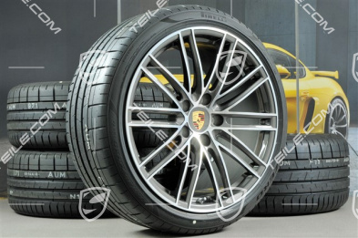 20" Turbo IV koła letnie komplet, felgi 8,5J x 20 ET57 + 10,5J x 20 ET47 + opony letnie Pirelli 235/35 ZR20 + 265/35 ZR20, z czujnikami ciśnienia