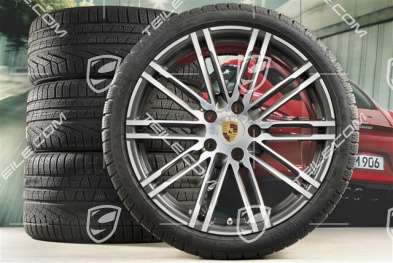 20" koła zimowe "Turbo", komplet, felgi 8,5J x 20 ET51 + 11J x 20 ET56 + opony zimowe Pirelli 245/35 R20 + 295/30 R20, z czujnikami ciśnienia