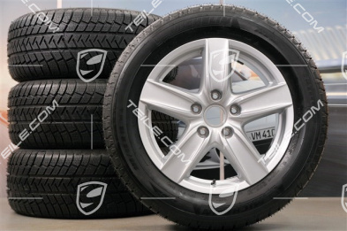 18" Cayenne S III Winterräder Satz, 4x Felgen 8 J x 18 ET 53 + 4x Michelin Winterreifen 255/55 R18 (DOT 2013), ohne RDK-Sensoren