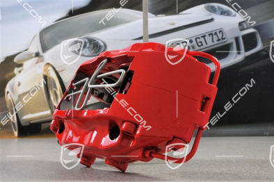 Fixed calliper without pads, red, Turbo / 4S / S2 / RS, L