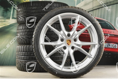 20" Winterräder Satz Carrera S (IV), Felgen 8,5J x 20 ET49 + 11J x 20 ET78 + Pirelli Sottozero II Winterreifen 245/35 R20 + 295/30 R20