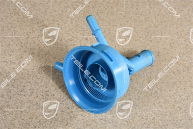 Coolant filler neck with cap