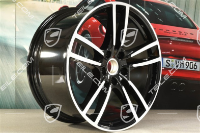 21-inch wheel rim, Cayenne Turbo, 11J x 21 ET58, black high gloss