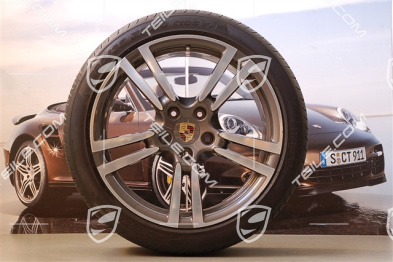 20" Komplet kół Turbo II, felgi 9,5 J x 20 ET 65 + 11 J x 20 ET 68 + opony 255/40 ZR 20 + 295/35 ZR 20, z czujnikami ciśnienia, 250 km
