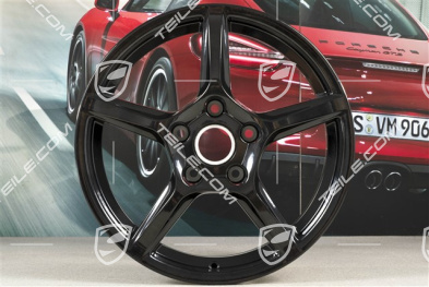 18-inch wheel rim Boxster IV, 8J x 18 ET57, black high gloss