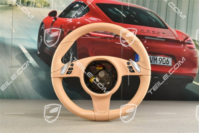 Multifunction steering wheel, heated, Smooth Leather, Luxor Beige