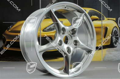 18" Carrera Felgensatz, 8J x 18 ET50 + 10J x 18 ET65, kugelstrahlpoliert, Jubiläumedition "40 Jahre 911"