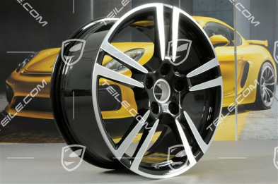 19" Felga Turbo II, 8,5J x 19 ET56, czarny wysoki połysk