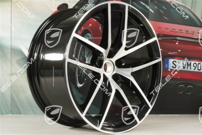 20" komplet felg Macan S, 9J x 20 ET26 + 10J x 20 ET19, czarny