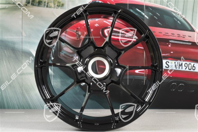 20" Felgensatz 911 Turbo S Exclusive Design, Felgen 11,5J x 20 ET56 + 9J x 20 ET51, Schwarz Hochglanz