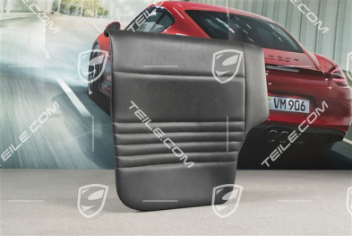 Back seat lower / cushion, Coupe/Targa, leatherette, Black, R