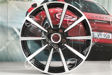 20" Felge Carrera Classic (II), 8,5J x 20 ET49, schwarz hochglanz