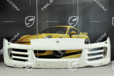Front bumper lining, V6 / S, with headlight washer system and PDC holes