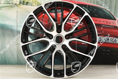 21" Panamera Exclusive Design Sport Felge, 10,5J x 21 ET71, schwarz hochglanz