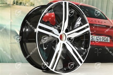 22-inch wheel rim Macan Exclusive Design, 9J x 22 ET29, black high gloss, left