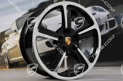 20" Sport Techno Felgen Satz, 9J x 20 ET51 + 11,5J x 20 ET48, schwarz hochglanz