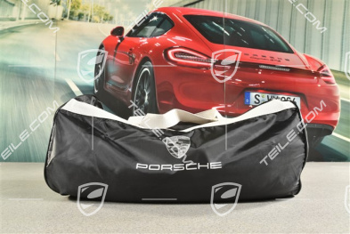 Coupe Abdeckhülle, Innen, farbig Porsche Wappen