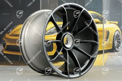 20"+ 21" GT3RS komplet felg, z napisem GT3RS, 9,5J x 20 ET50 + 12,5J x 21 ET48, czarny satynowy półmat