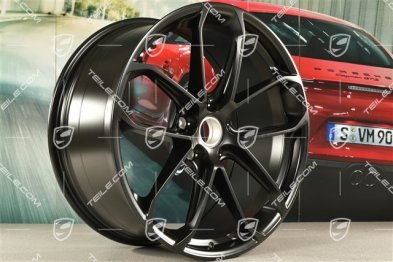 22-inch GT Design wheel rim, 10,5J x 22 ET49, black satin matt