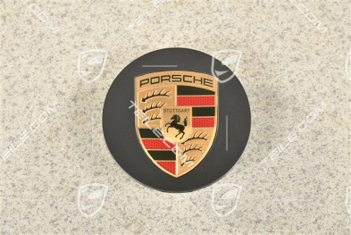 Hub cap, concave, colour emblem, antracite