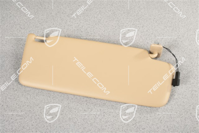 Sonnenblende, mit Spiegel und Leuchte, Luxorbeige, L
