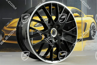 21-inch wheel rim Panamera Sport Design, 9,5J x 21 ET71, black high gloss
