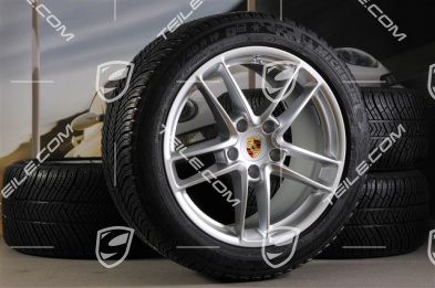 19" Panamera TURBO II Winterräder Satz, Felgen 9J x 19 ET 60 + 10J x 19 ET61 + Reifen Michelin Pilot Alpin 4, 255/45 R19+285/40 R19, RDK-Sensoren