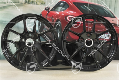 18-inch wheel rim set "Cayman III", 8J x 18 ET57 + 9J x 18 ET47, black high gloss