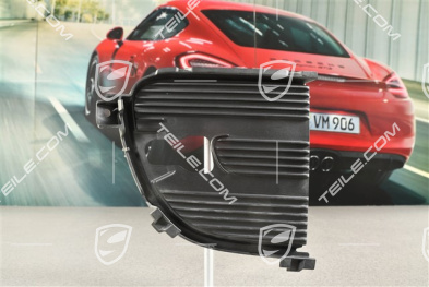 C4, Air inlet / duct / guide cover, lateral, Black matte, R
