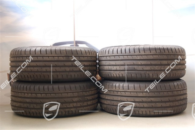 18-inch Cayenne summer wheel set, wheels 8J x 18 ET53 + Continental tyres 255/55 R18