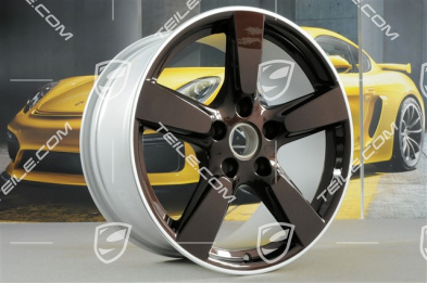 19" Felge Cayman S, 9,5J x 19 ET45, Mahagoni-Metallic