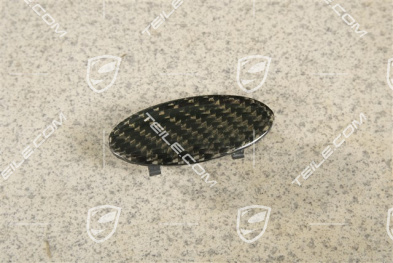 Cover, Headlight range control, Carbon, L