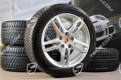 19" Panamera TURBO koła zimowe, komplet, felgi 9J x 19 ET 60 + 10J x 19 ET61 + opony Continental 255/45 R19+285/40 R19, z czujnikami ciśnienia RDK