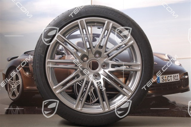 21" SportEdition Sommerräder Satz, GT-Silbermetallic, 4x Felgen 10J x 21 ET 50 + 4x Reifen 295/35 R 21 107Y XL, mit RDK 2014->